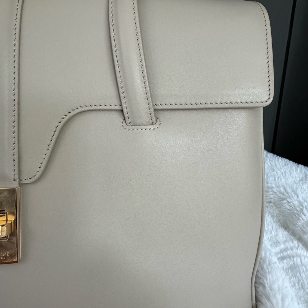 Celine Gray Leather Tote Bag with Gold Hardware - Picture 3 of 14